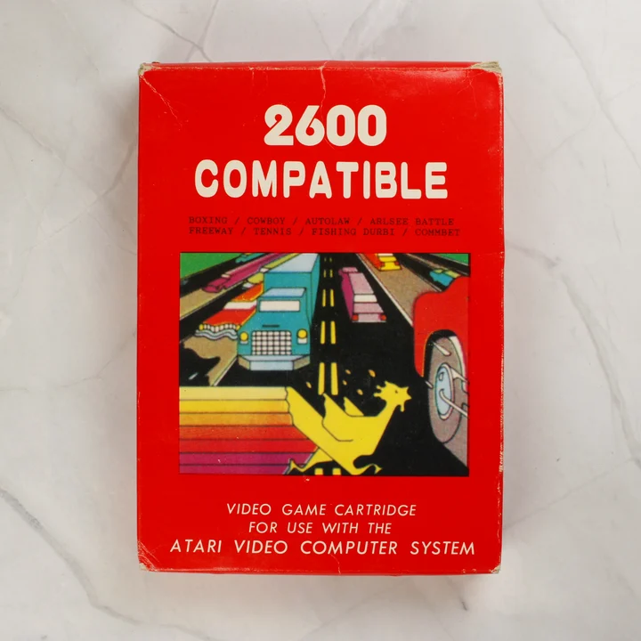 Atari 2600 kompatibilis videójáték doboza