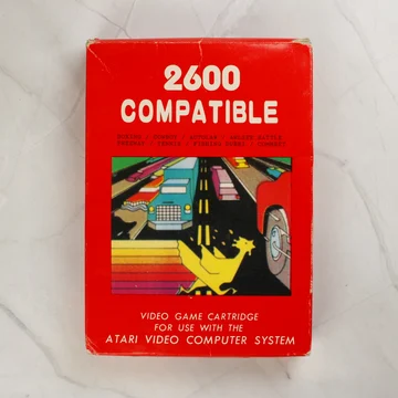 Atari 2600 kompatibilis videójáték doboza