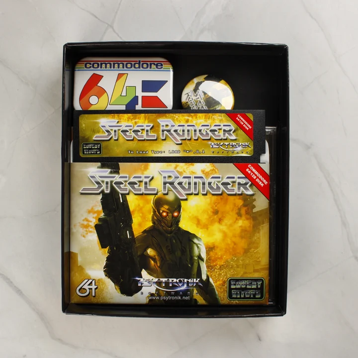 Steel Ranger C64 floppy és kiegészítők Steel Ranger 5,25 colos floppy lemez és kiegészítők