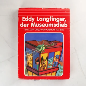 Eddy Langfinger, der Museumsdieb Atari 2600 játék dobozának előlapja