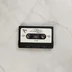 Sanxion videójáték fekete kazetta fehér címkével
