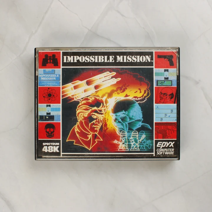 Impossible Mission ZX Spectrum videójáték tokja elölről