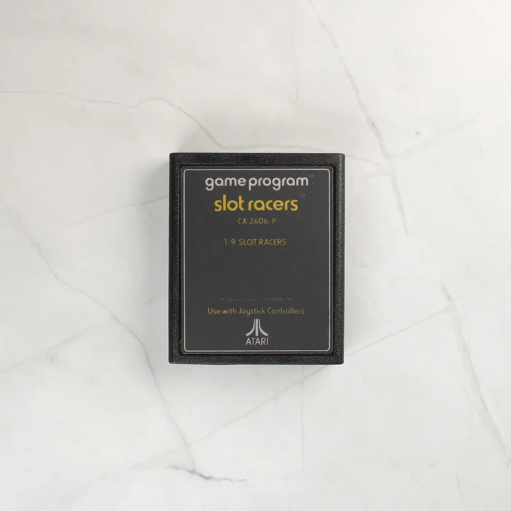 Slot Racers cartridge Slot Racers Atari 2600 játék cartridge