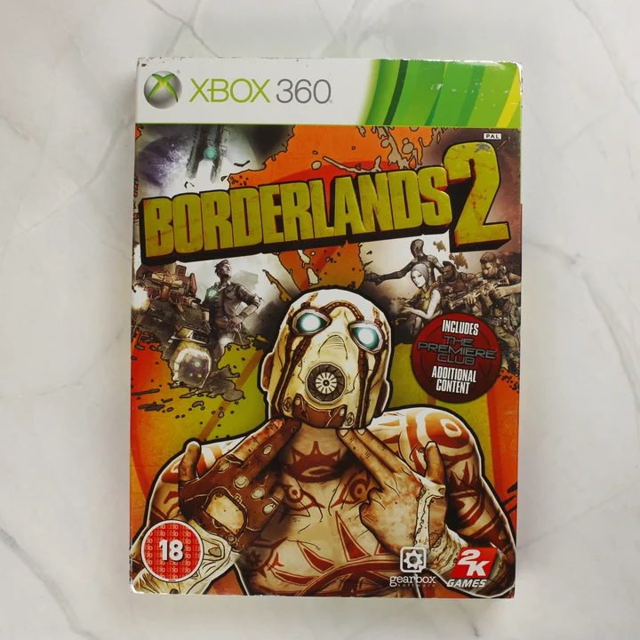 Borderlands 2 Xbox 360 játék elülső borítója karton tokban