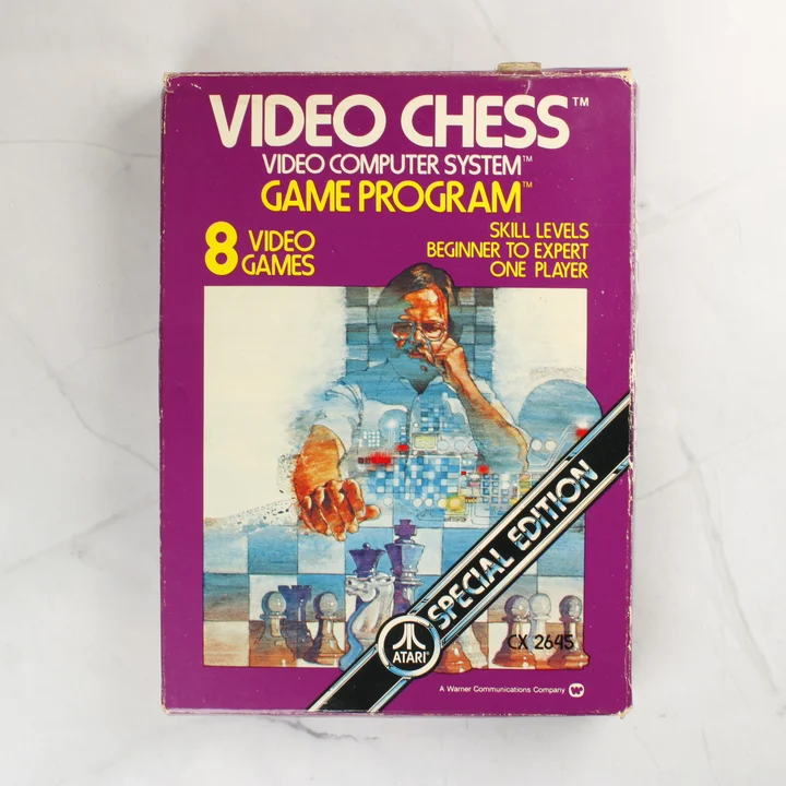 Atari Video Chess videójáték dobozának elölnézete