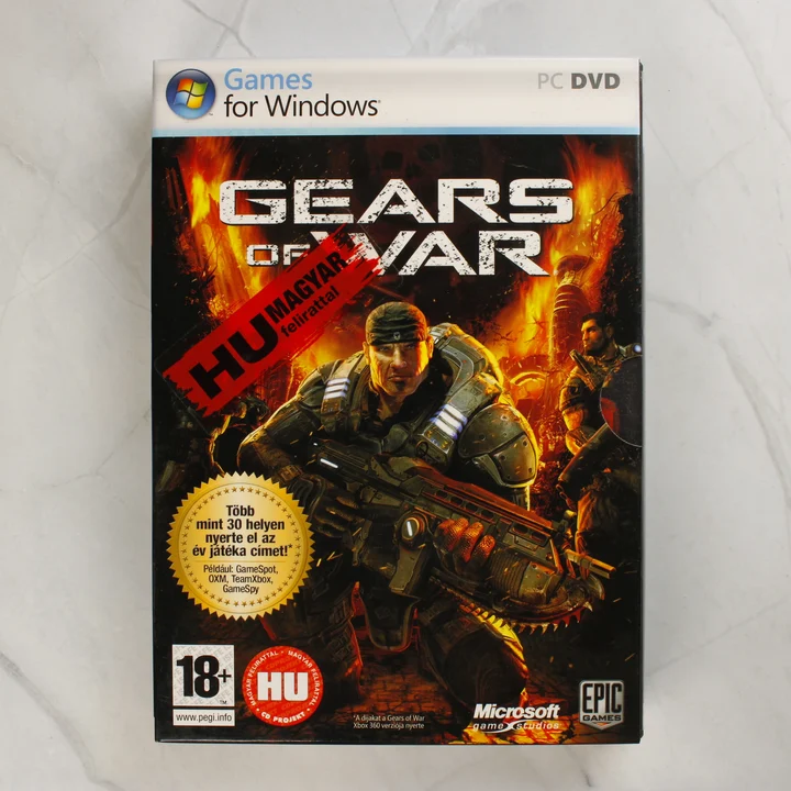Gears of War PC játék karton védőborítója elölről