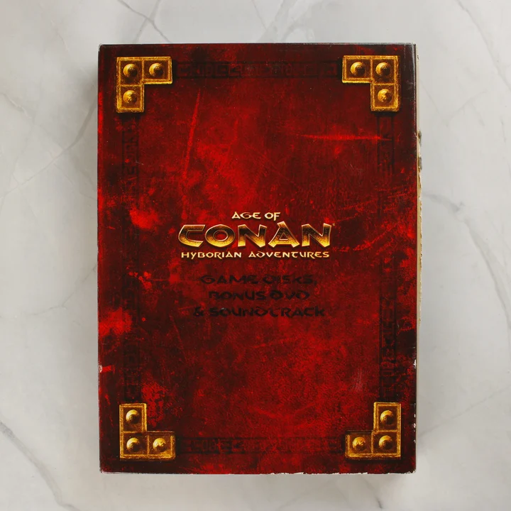 Age of Conan Hyborian Adventures gyűjtői kiadás vörös díszdoboza