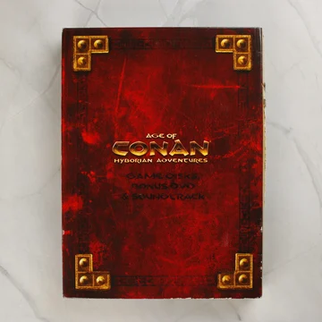 Age of Conan Hyborian Adventures gyűjtői kiadás vörös díszdoboza