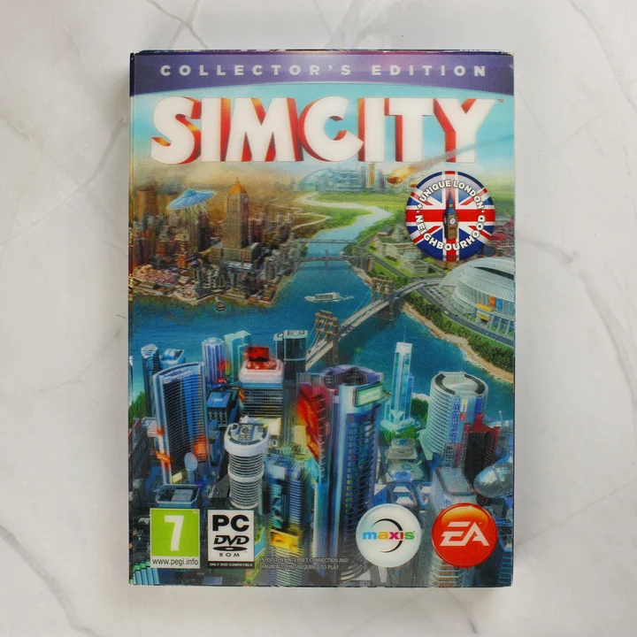 SimCity Collector's Edition PC fémdoboz elölnézete