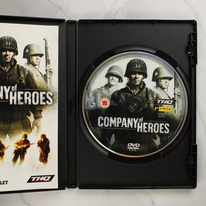 Company of Heroes nyitott tok DVD lemezzel