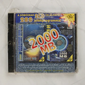 288 játékprogramot tartalmazó dupla CD-s gyűjtemény előlapja