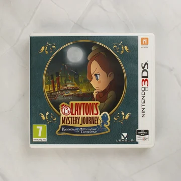 Layton's Mystery Journey Nintendo 3DS játék tokja elölről