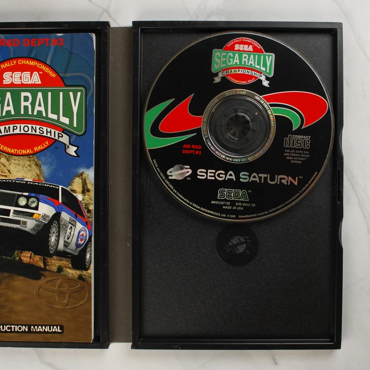 Sega Rally Championship játéklemez a tokban