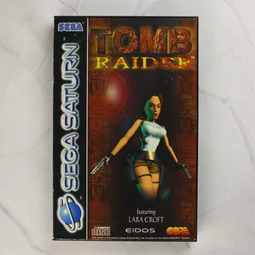 Tomb Raider Sega Saturn játék tokjának előlapja