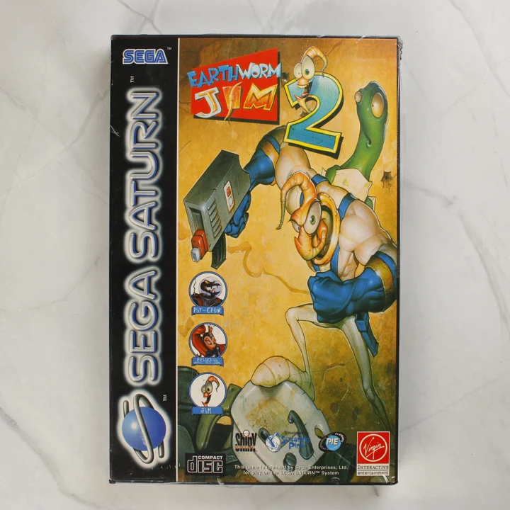 Earthworm Jim 2 Sega Saturn játék előlapja