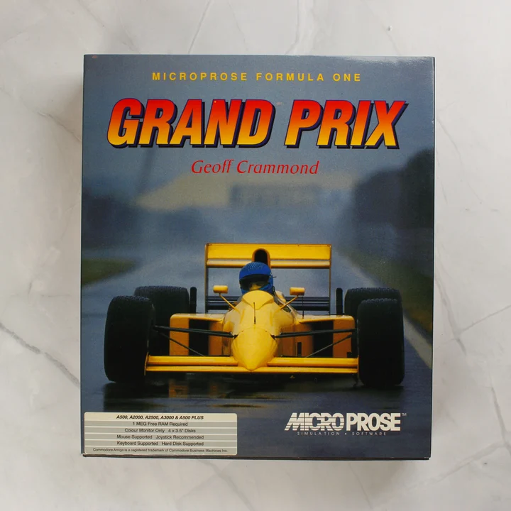 MicroProse Formula One Grand Prix Amiga játék dobozának eleje