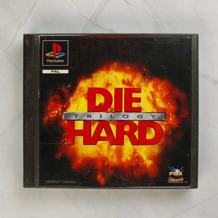 Die Hard Trilogy PlayStation játék tokjának előlapja
