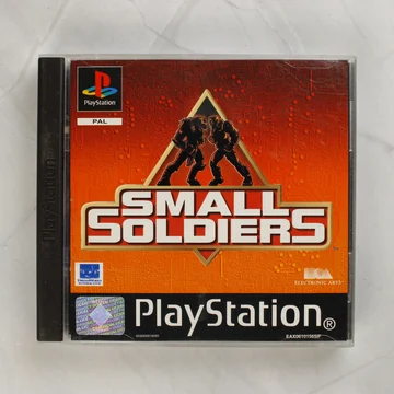 Small Soldiers PlayStation játék előlapja narancssárga borítóval