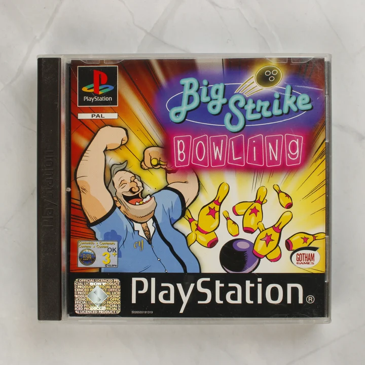 Big Strike Bowling PlayStation játék elölnézete a tokban