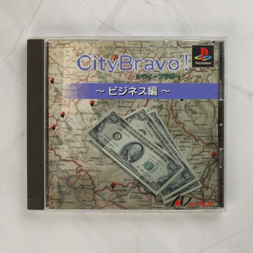 CityBravo! PlayStation játék előlapja térképpel és dollárokkal