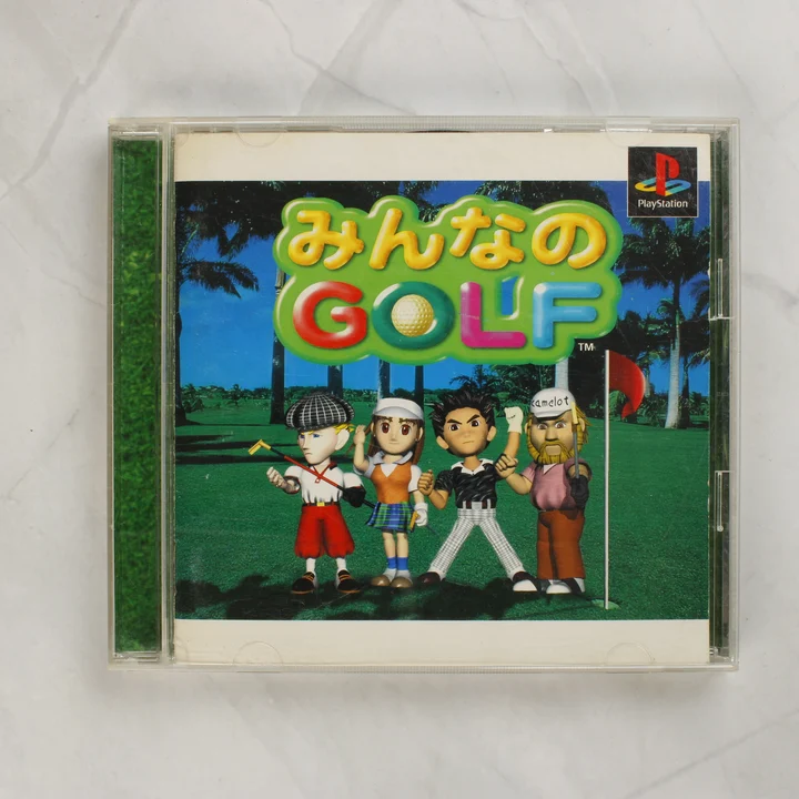 Minna no Golf PlayStation játék előlapja normál CD-tokban