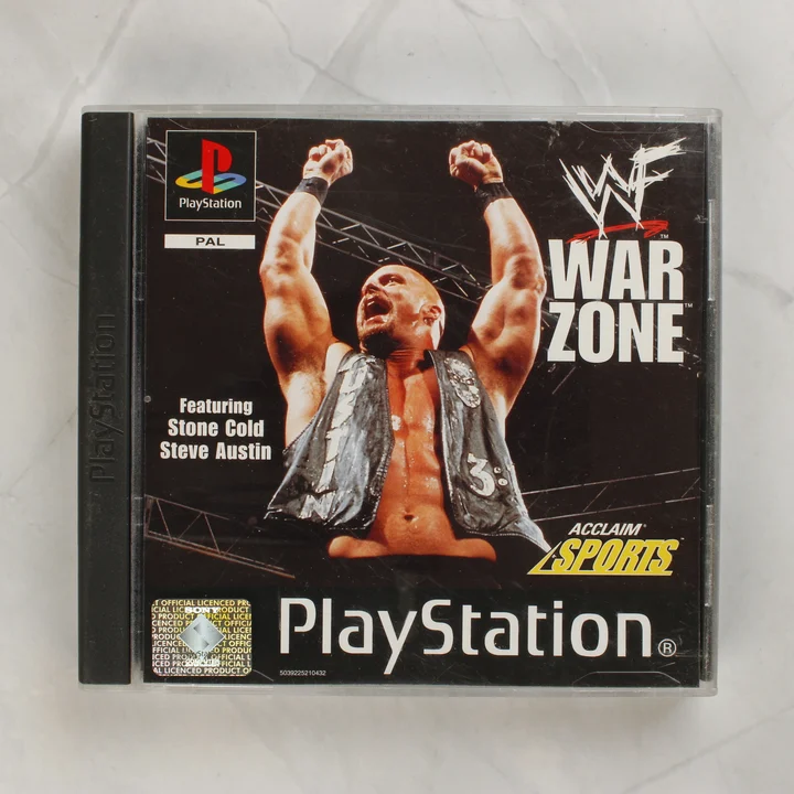 WWF War Zone PlayStation játék tokja elölről