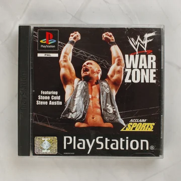 WWF War Zone PlayStation játék tokja elölről