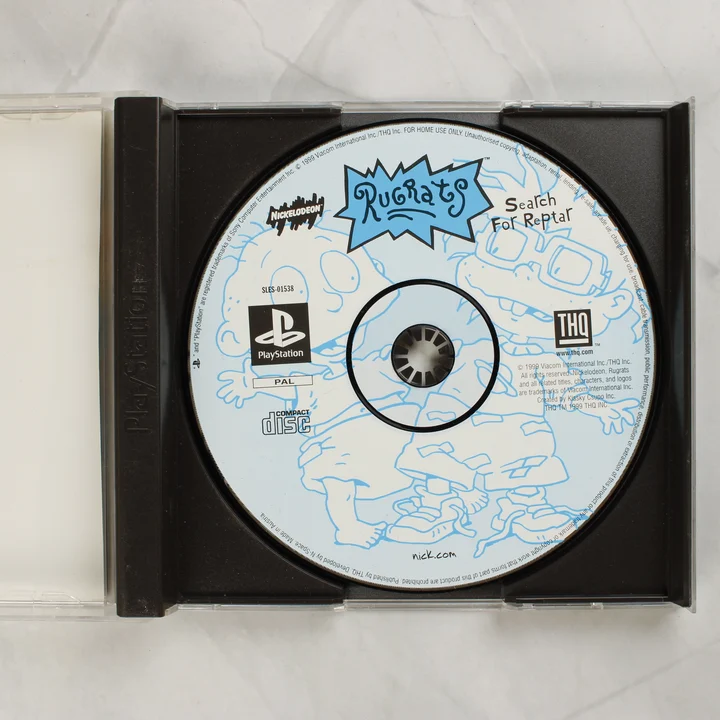 Rugrats Search for Reptar PS1 lemez Rugrats: Search for Reptar PlayStation játéklemez a tokban