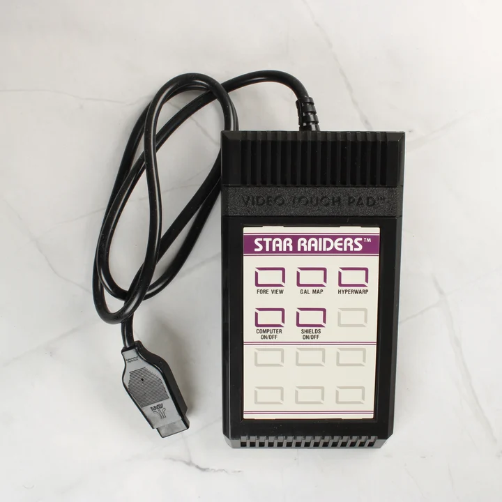 Atari Video Touch Pad kontroller Star Raiders overlay-jel