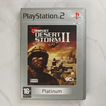 Conflict: Desert Storm II Platinum PlayStation 2 játék előlapja