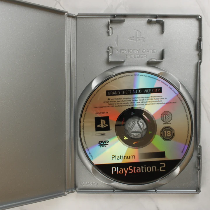 GTA Vice City Platinum PS2 lemez Grand Theft Auto Vice City Platinum PS2 lemez a tokban