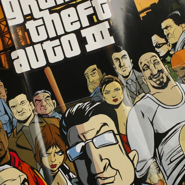 GTA Vice City melléklet részlet Grand Theft Auto III illusztráció a mellékletben