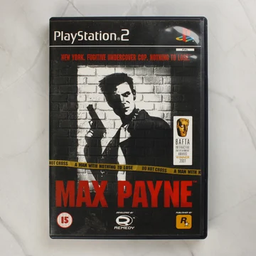 Max Payne PlayStation 2 játék előlapi borítója
