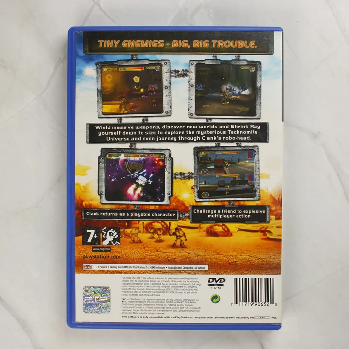 Ratchet & Clank: Size Matters PlayStation 2 játék hátlapja