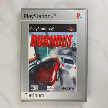 Burnout Platinum PlayStation 2 játék előlapja