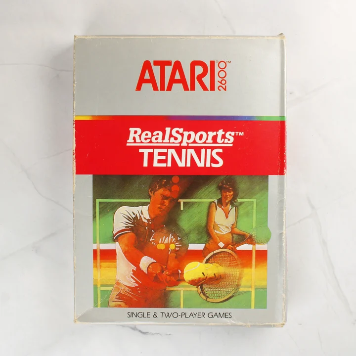 Atari 2600 RealSports Tennis játék dobozának előlapja