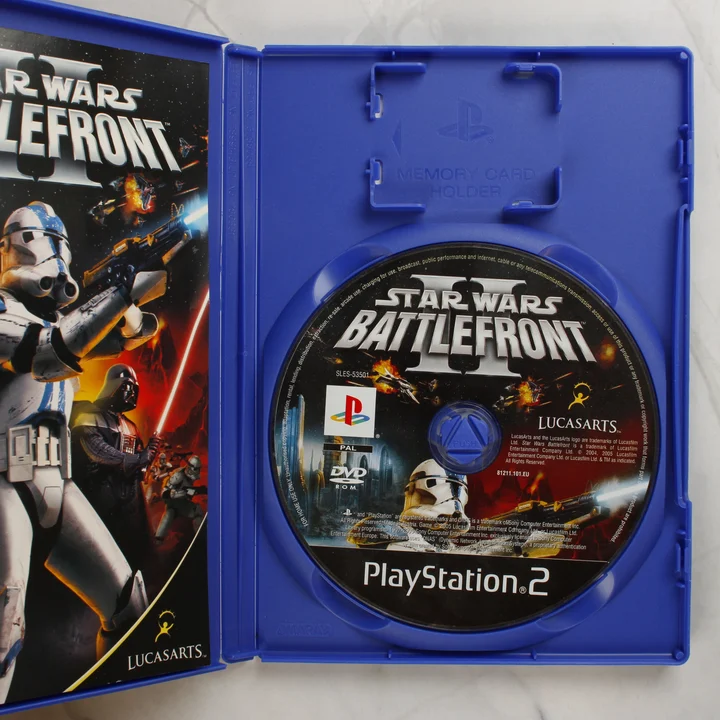 Star Wars Battlefront II nyitott tok és lemez