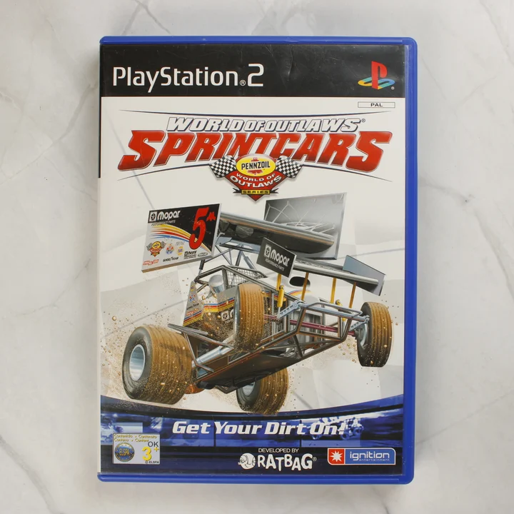 World of Outlaws Sprint Cars PlayStation 2 játék elölnézete