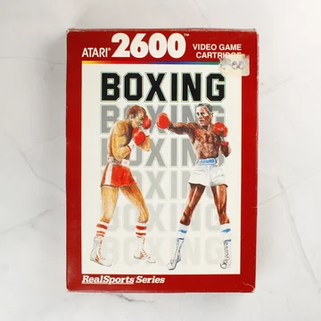Atari 2600 RealSports Boxing videójáték dobozának előlapja