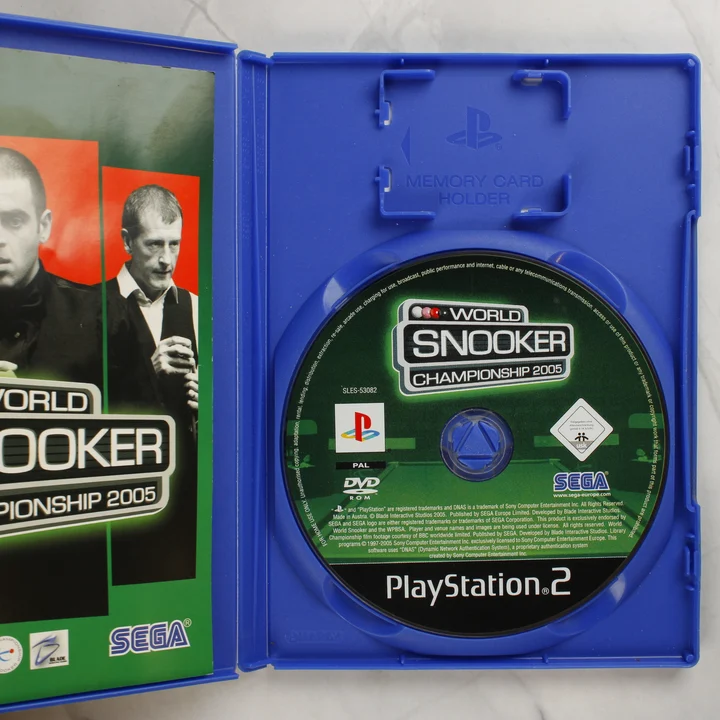 World Snooker Championship 2005 PlayStation 2 nyitott tok és lemez