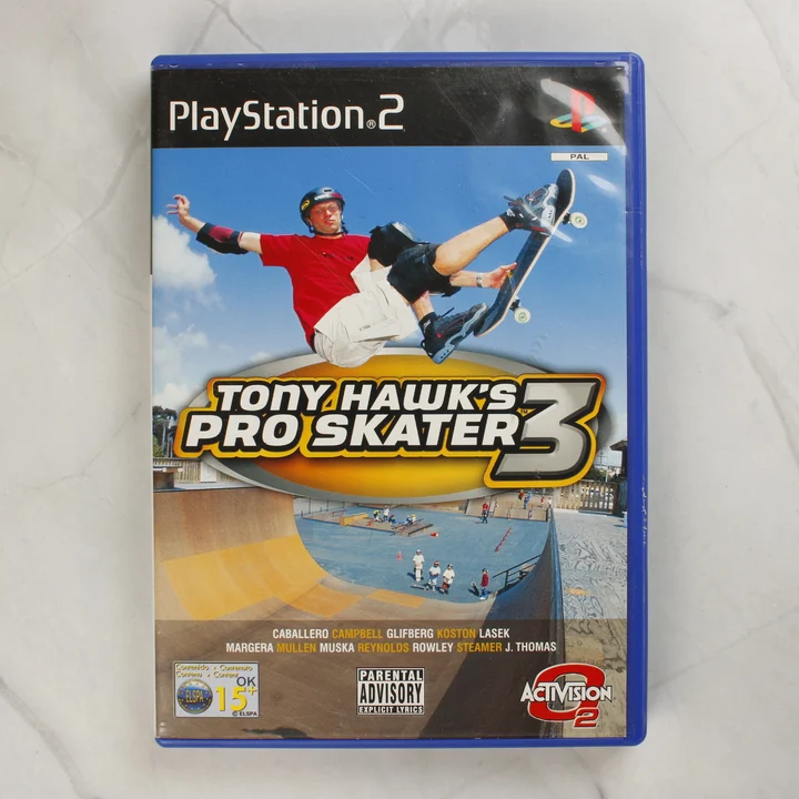 Tony Hawk's Pro Skater 3 PlayStation 2 játék előlapja