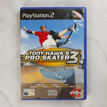 Tony Hawk's Pro Skater 3 PlayStation 2 játék előlapja