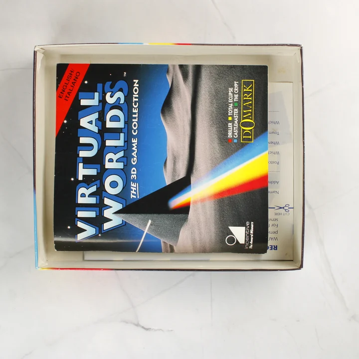 A Virtual Worlds játékhoz tartozó használati útmutató a dobozban