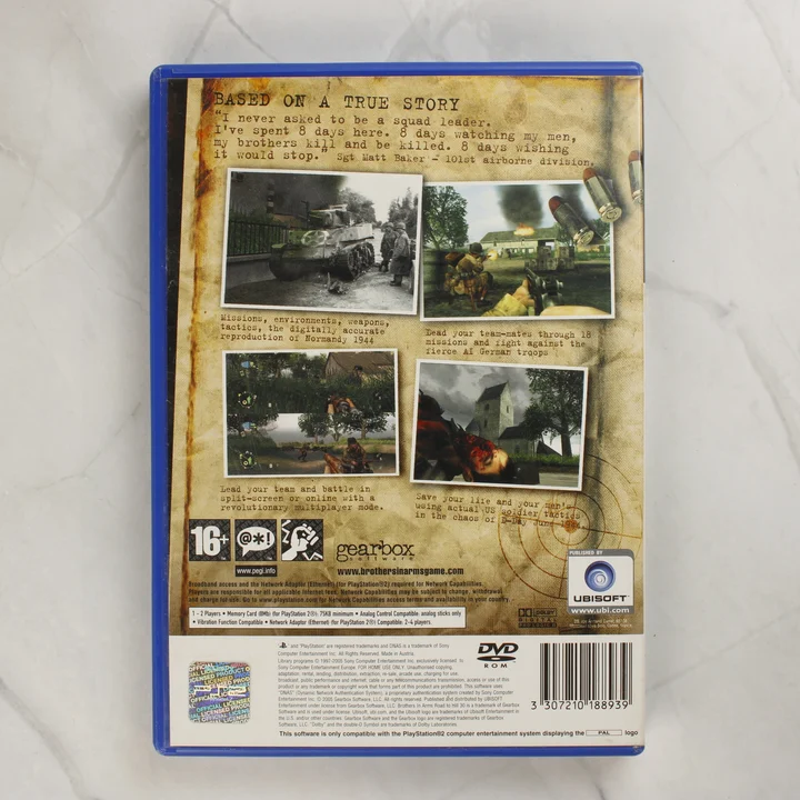 Brothers in Arms: Road to Hill 30 PlayStation 2 játék hátlapja