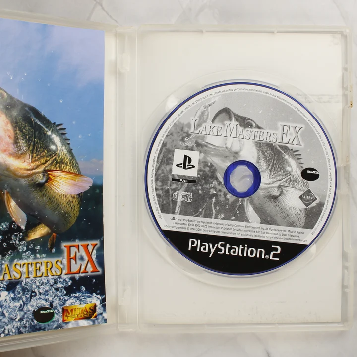 Lake Masters EX PlayStation 2 nyitott tok és lemez