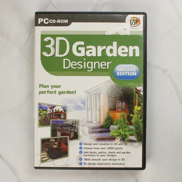 3D Garden Designer Deluxe Edition PC szoftver tokja elölről