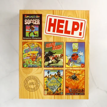 HELP! Amiga játékgyűjtemény dobozának eleje