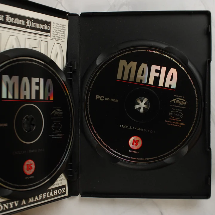 Mafia PC lemezek Mafia videójáték lemezek a tokban