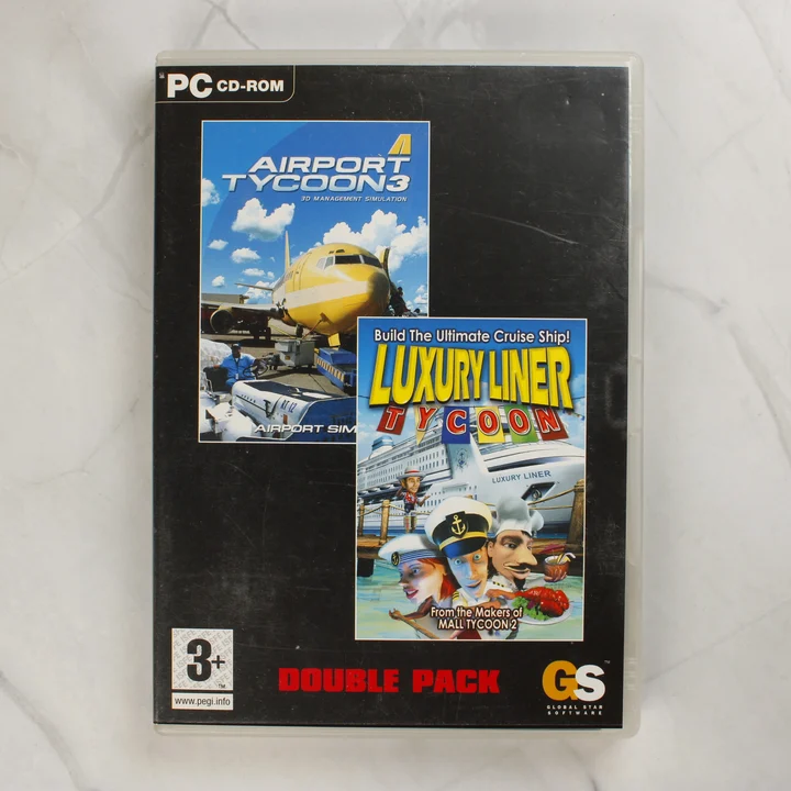 Airport Tycoon 3 és Luxury Liner Tycoon Double Pack PC játék előlapja