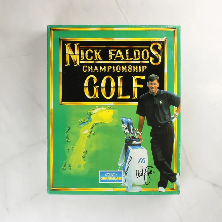 Nick Faldo's Championship Golf doboz elölnézet Nick Faldo's Championship Golf videójáték dobozának előlapja